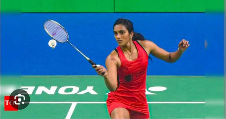 Badminton action placeholder inspired by PV Sindhu
